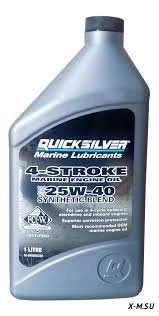 МАСЛО 4T водн QUCKSILVER (MERCURY) 25W40 ПОЛУСИНТЕТИКА 1л  МАСЛО 4T водн QUCKSILVER (MERCURY) 25W40 ПОЛУСИНТЕТИКА 1л