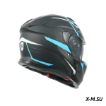 Шлем модуляр HETOSHI FF935 Shogun цв.Черно-сине-белый  р.XL