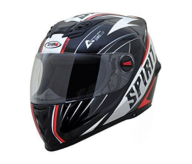 Шлем интеграл SHIRO SH-821 SPIRIT, черно-красный