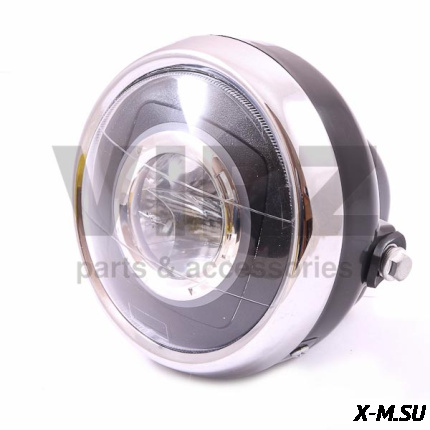 Фара головного света в сборе DELTA, ALPHA (круг.) (линза,750lm) ТИП2