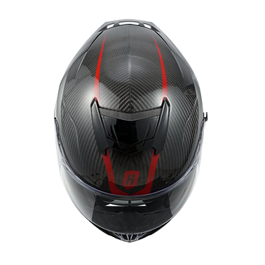 Шлем интеграл карбоновый HETOSHI FF936S CARBON RED WHITE р.XL