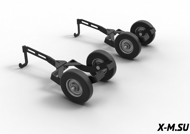 Тележки под лыжи (подкаты маленье крепятся к лыжам) снегохода +комплект крепежа 