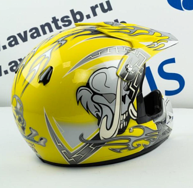 Шлем кроссовый Avantis Lead, Желтый