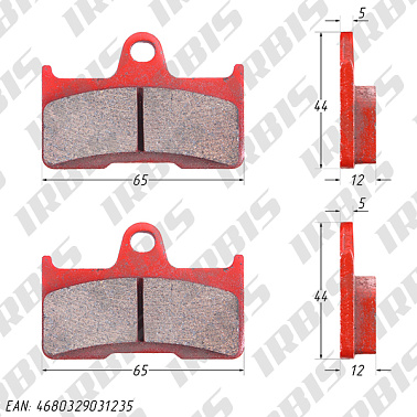Колодки тормозные дисковый CF500a,CF500-2a,CF500 X5,CF625 X6,CF800 X8 (зад)