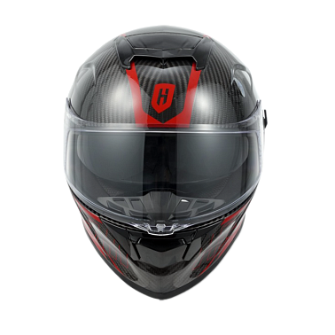 Шлем интеграл карбоновый HETOSHI FF936S CARBON RED WHITE р.XL